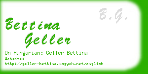 bettina geller business card